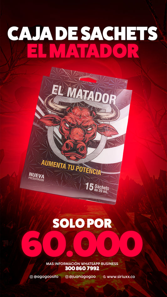 Caja sachet matador