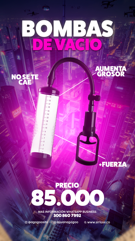 Bomba de vacío, agranda tu picha, aumenta grosor y mejora erecciones.